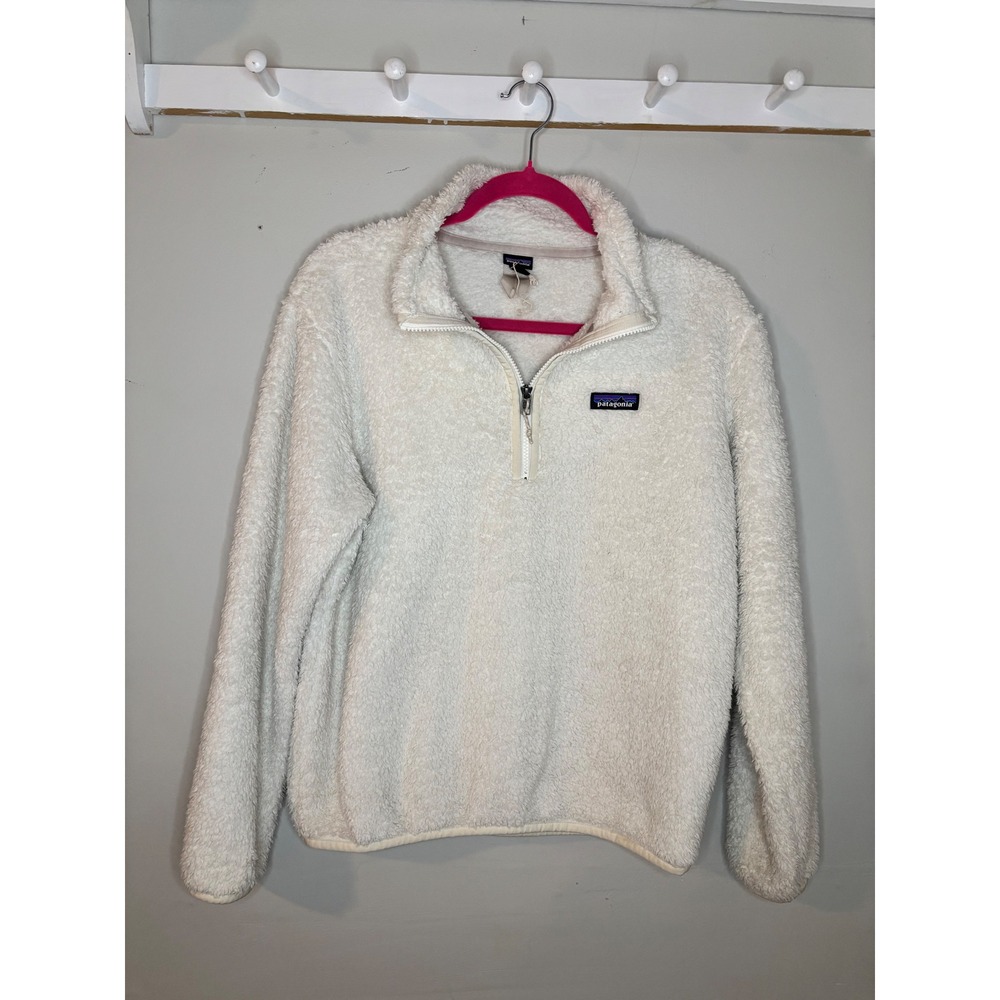 Patagonia Los Gatos 1/4 Zip Fleece Pullover Cream Womens M